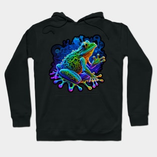 Psychedelic UV Frog Hoodie